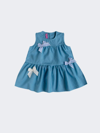 Teksas haljina od 100% pamuka za devojčice