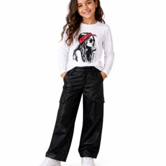 Kožne pantalone za devojčice